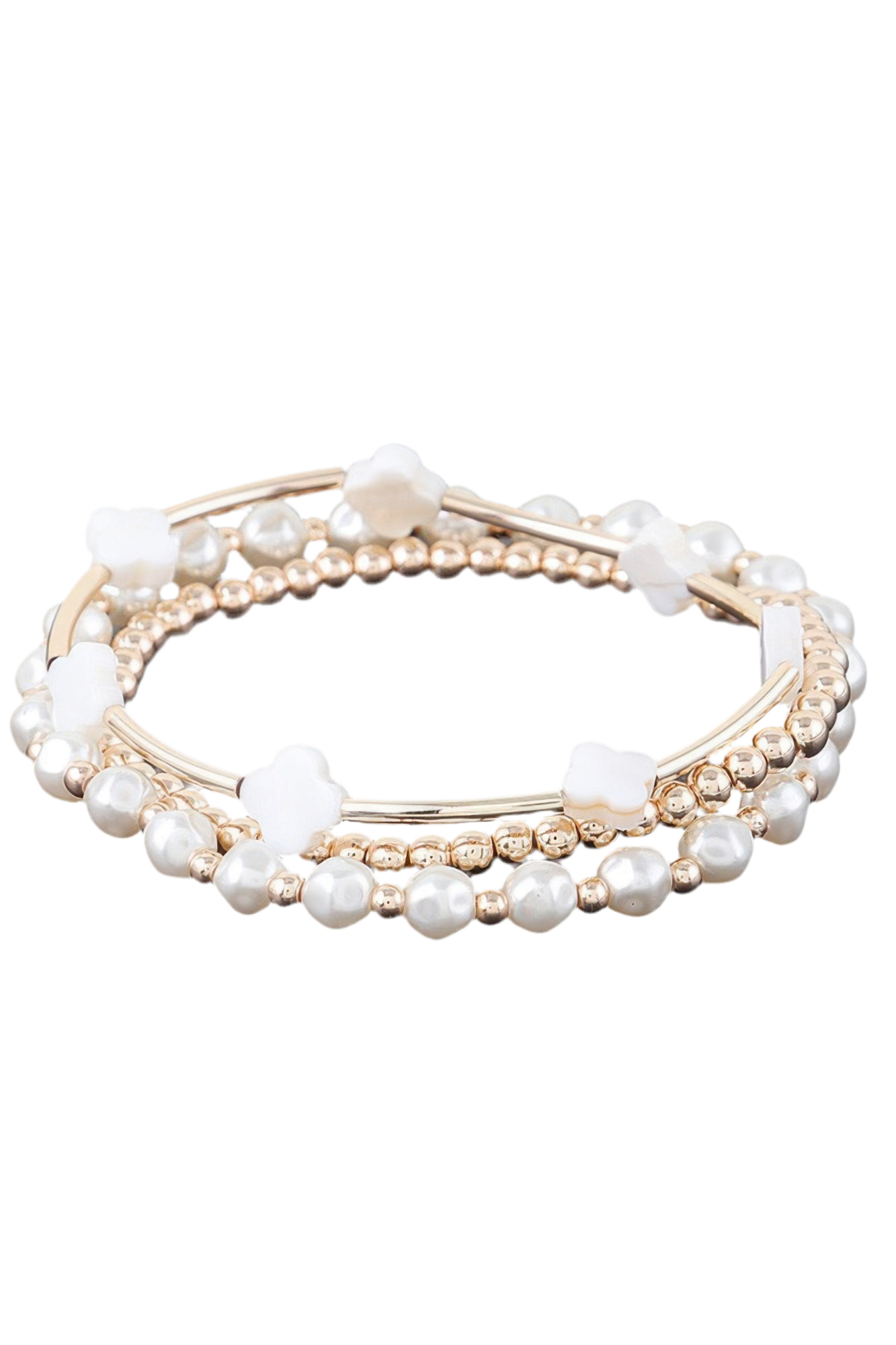 Multi Pearl Beaded Bracelet