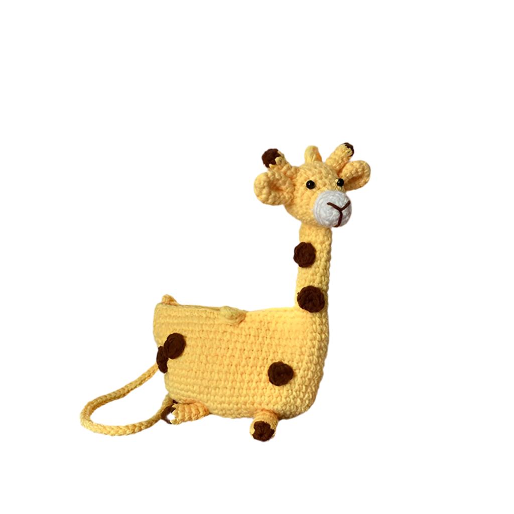 Crochet Giraffe Kid’s Crossbody Bag