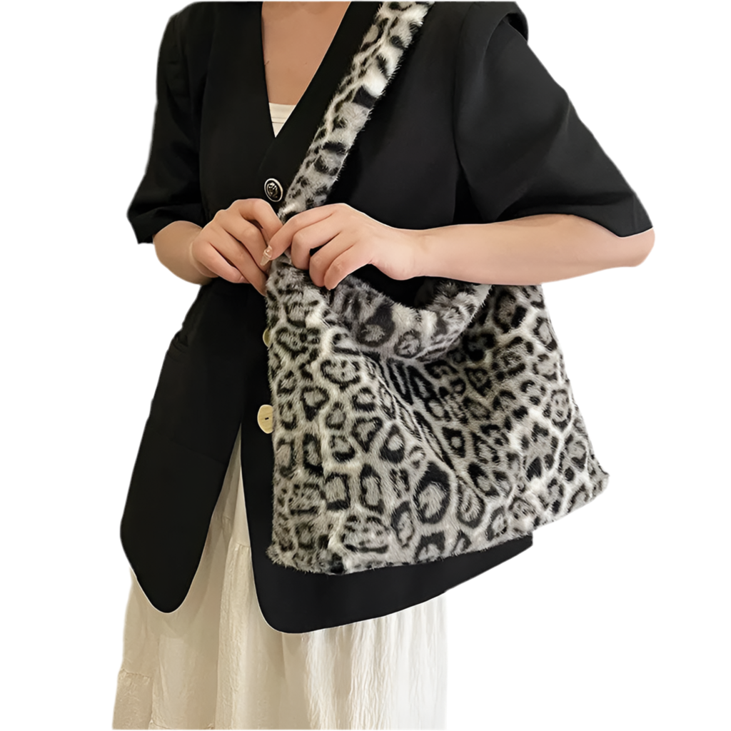 New New Furry Large Capacity Shoulder Handbag Tote Bag Plush Various Styles Street Fashion High Street Bucket Bag