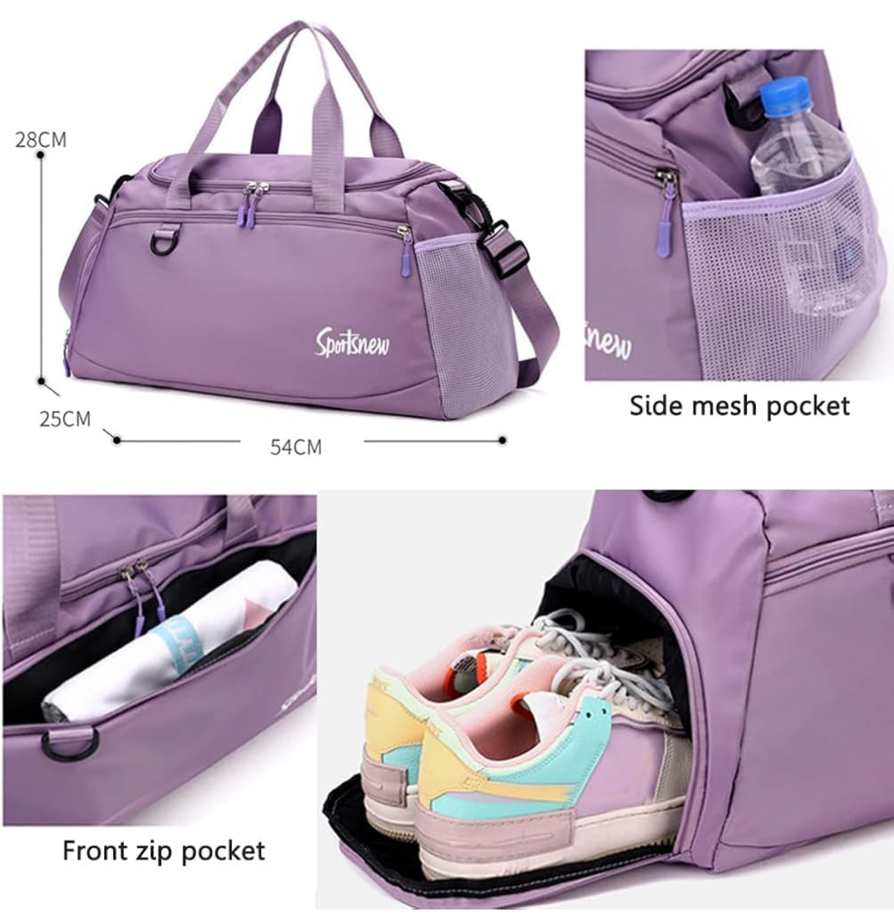 Nylon Travel Bag-Multiple Pockets