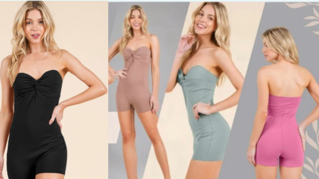 Women’s Strapless Chic Romper