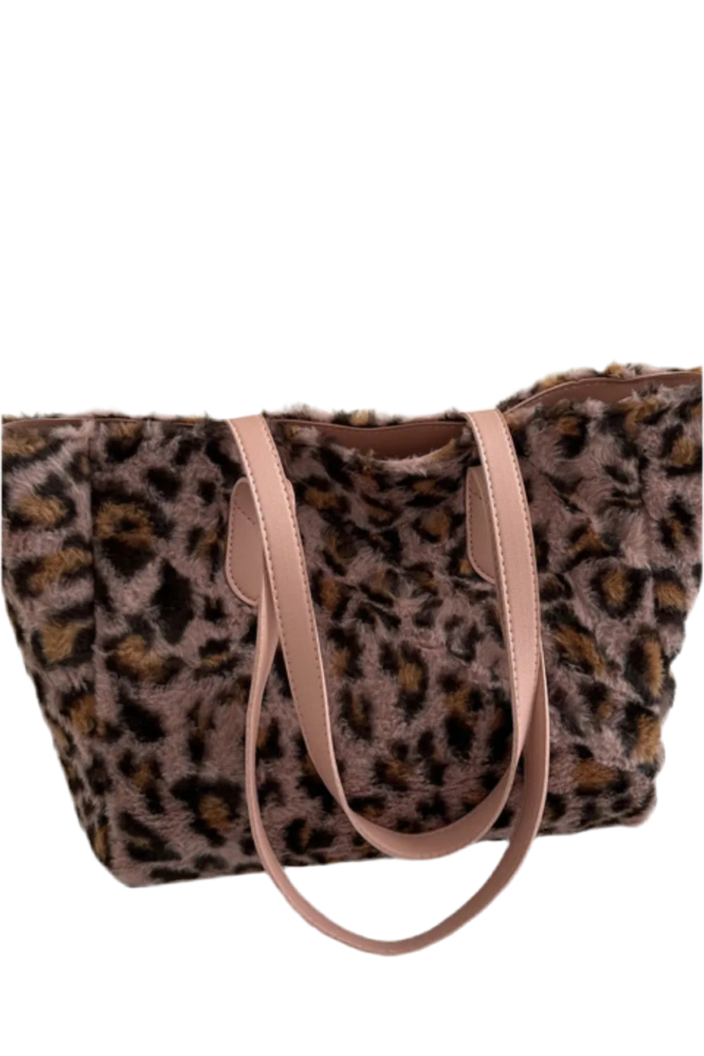 Elegant Leopard Fluff Tote Bag