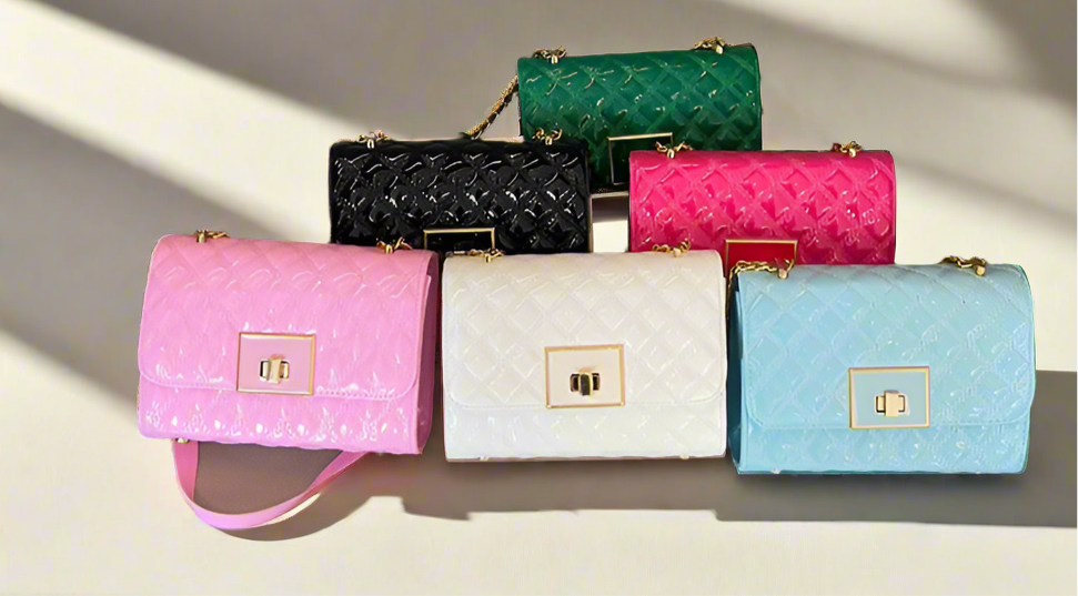 Women's Pu Leather Solid Color Lingge Basic Sewing Thread Square Magnetic Buckle Crossbody Bag