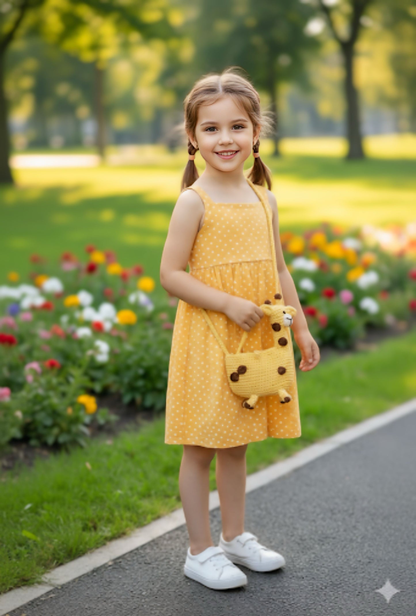 Crochet Giraffe Kid’s Crossbody Bag