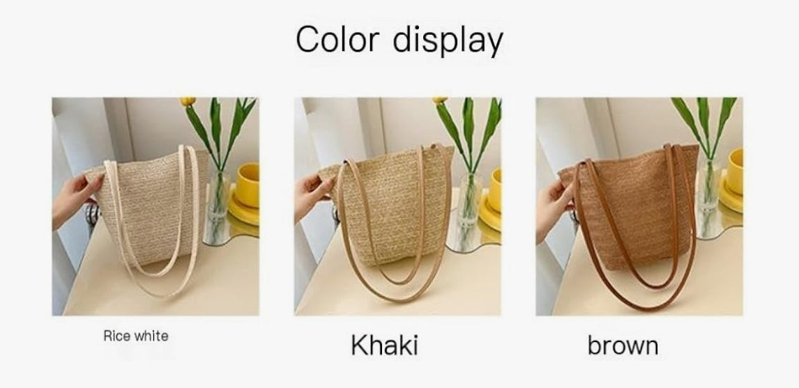 new shoulder woven bag women's large capacity holiday beach bag commuter tote bag straw bucket women's bag
