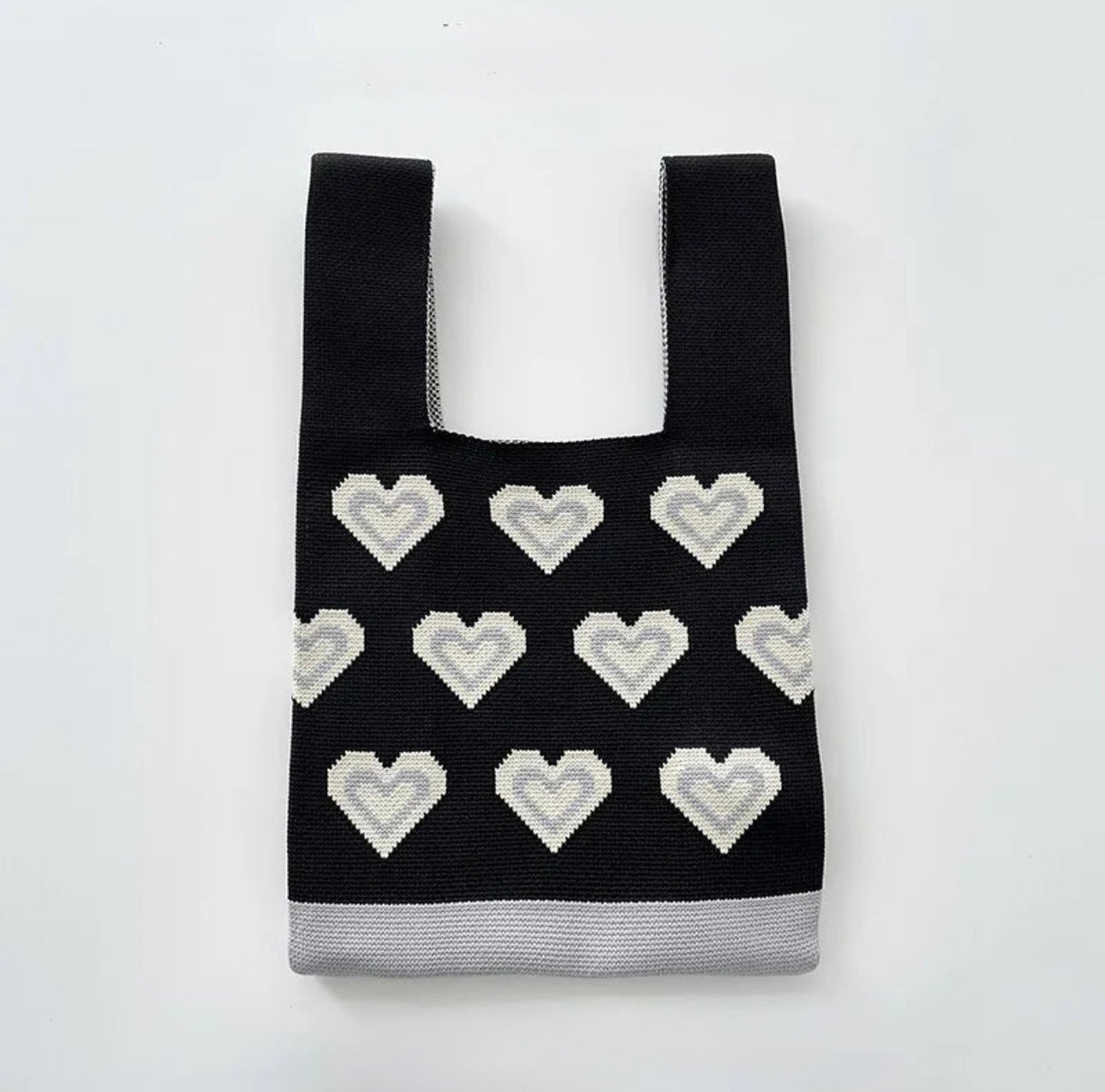 Women's Medium Knit Classic Style Square Open Handbag-Many Colors & Styles