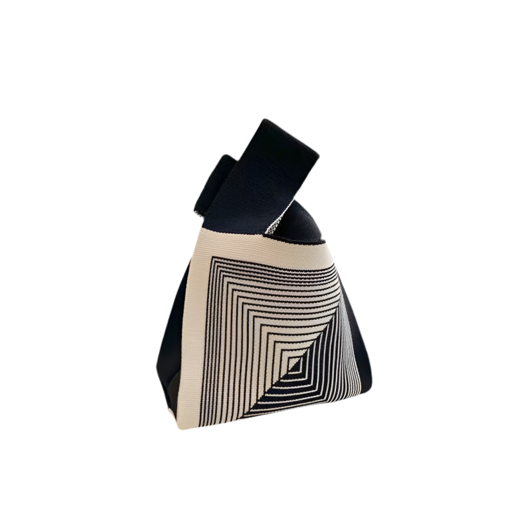 Women's Small Knitted Bucket Tote Bag
