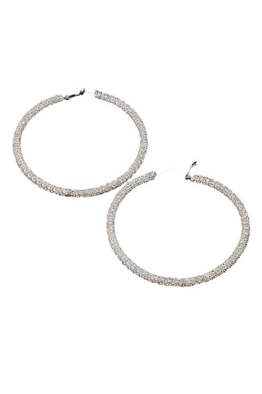 Bejeweled Hoop Earrings