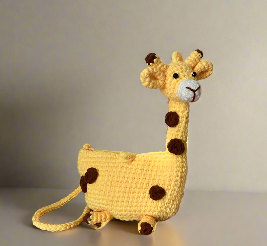 Crochet Giraffe Kid’s Crossbody Bag