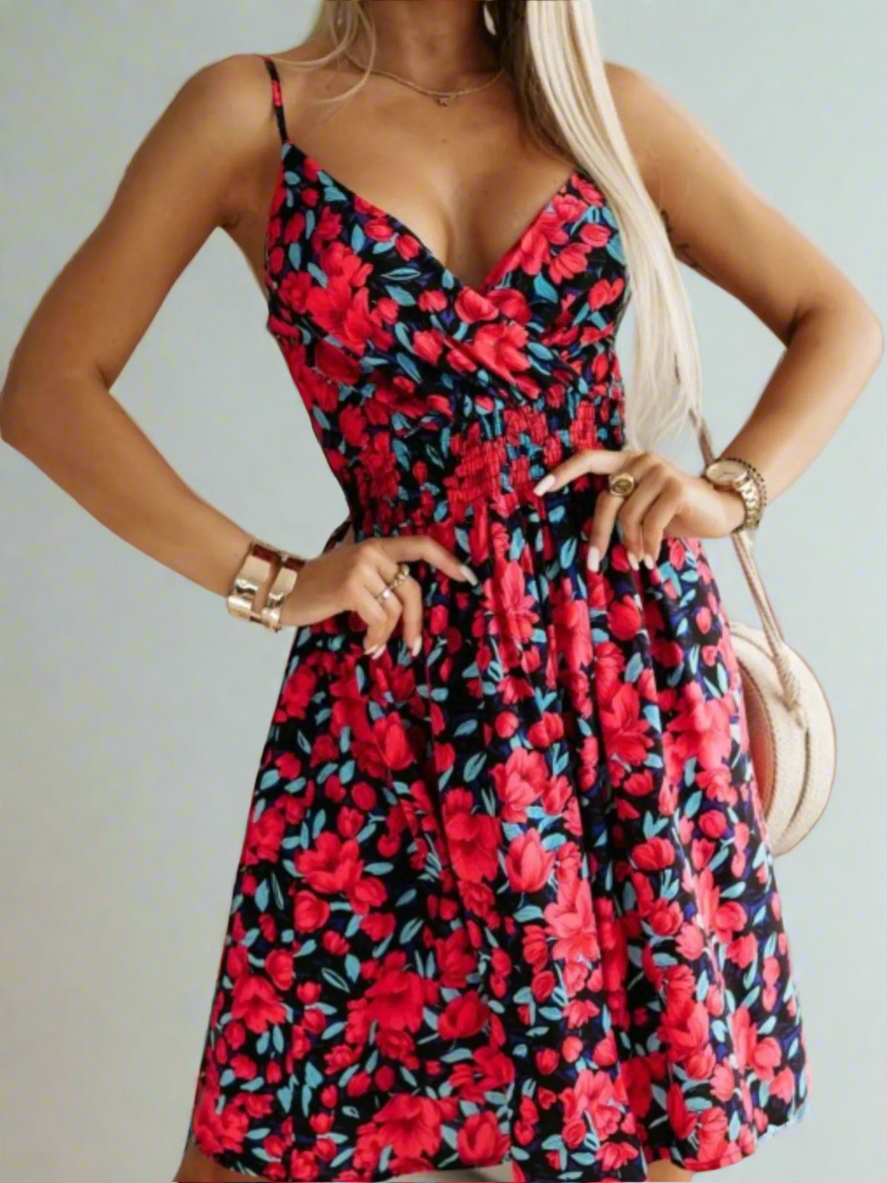 Tropical Vibes Floral Mini Dress-Luxurious & Comfortable- 8 Styles