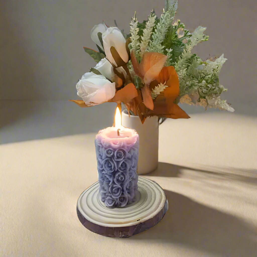 Creative Home Decor Aromatherapy Candle Gift Set Photography Props Flower Cluster Soy Mixed Wax Candles For Weddings