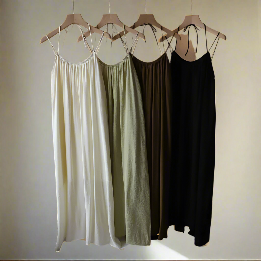 Beach Vacation Long Dress Women's Summer New Style Strap Backless Loose Wide Hemline Maxi Dress Nylon Cotton Blend Fabric