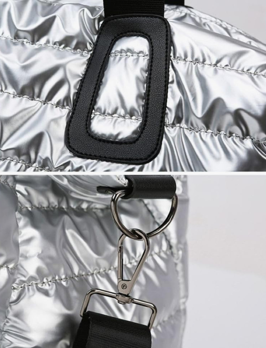 Quilted Nylon Oversize Travel Bag