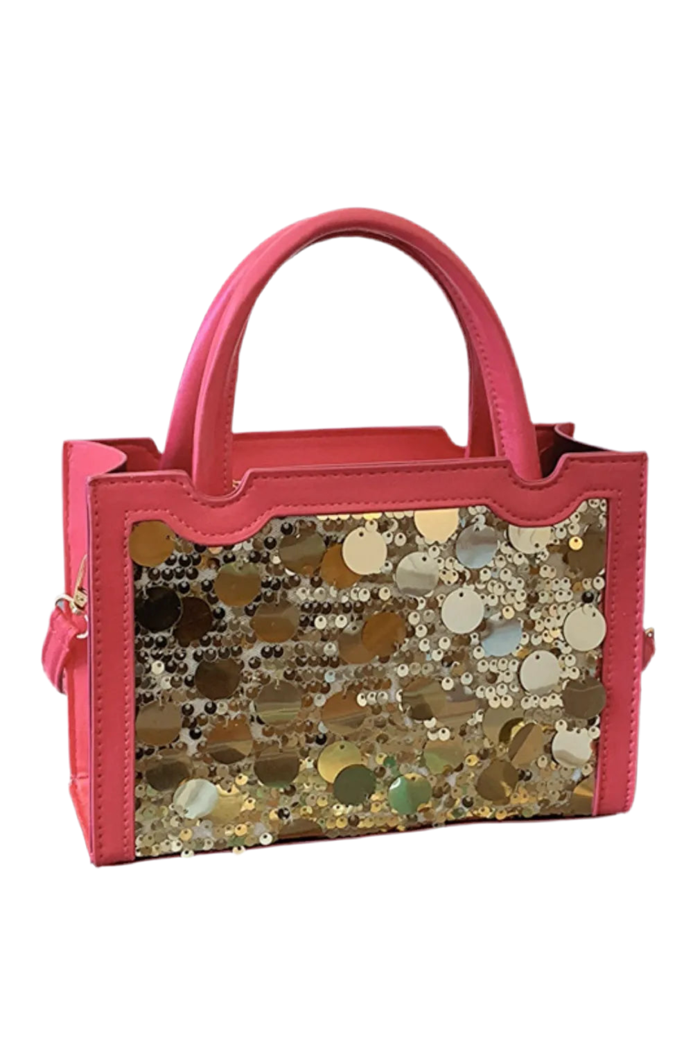 Glam Sequin PU Leather Crossbody Bag